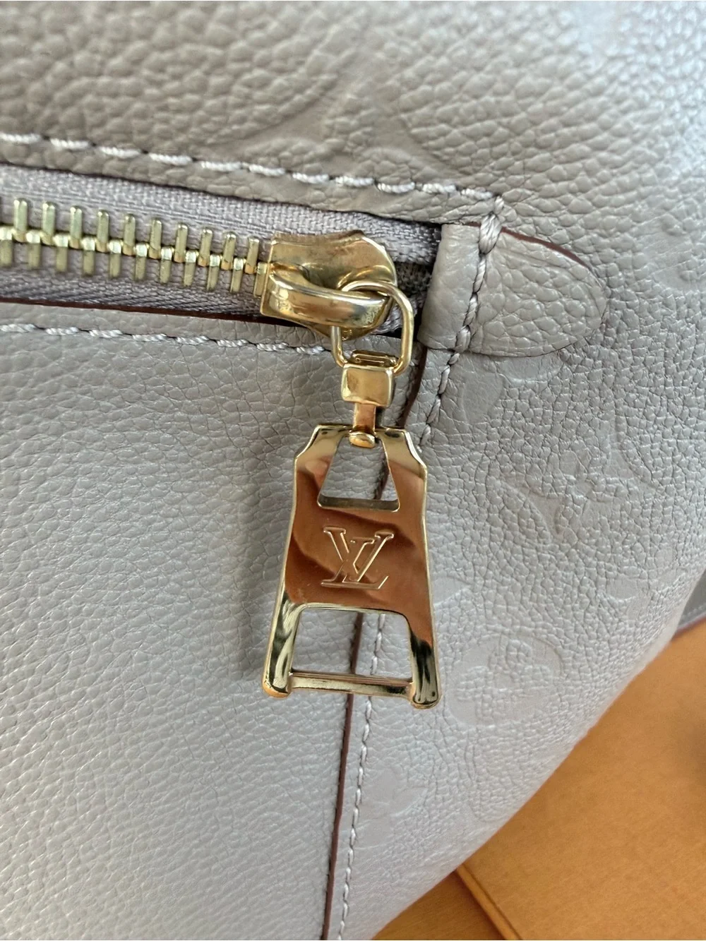 Louis Vuitton Melie Hobo Galet Monogram Empreinte Leather Shoulder Crossbody